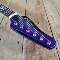 Kauer 2010s Banshee Custom Baritone Tangelo Purple Flake NM - Mahar's Vintage Guitars