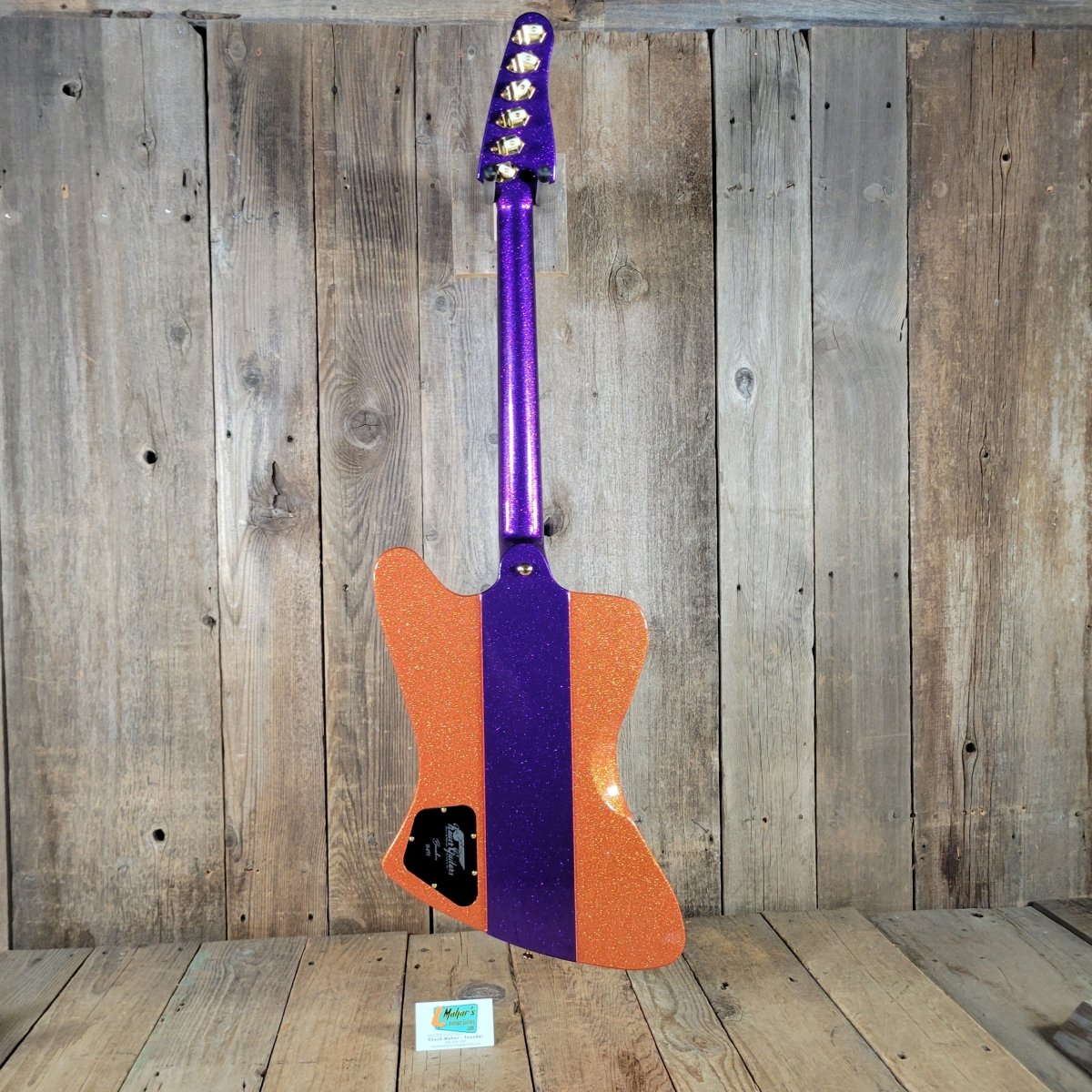 Kauer 2010s Banshee Custom Baritone Tangelo Purple Flake NM - Mahar's Vintage Guitars