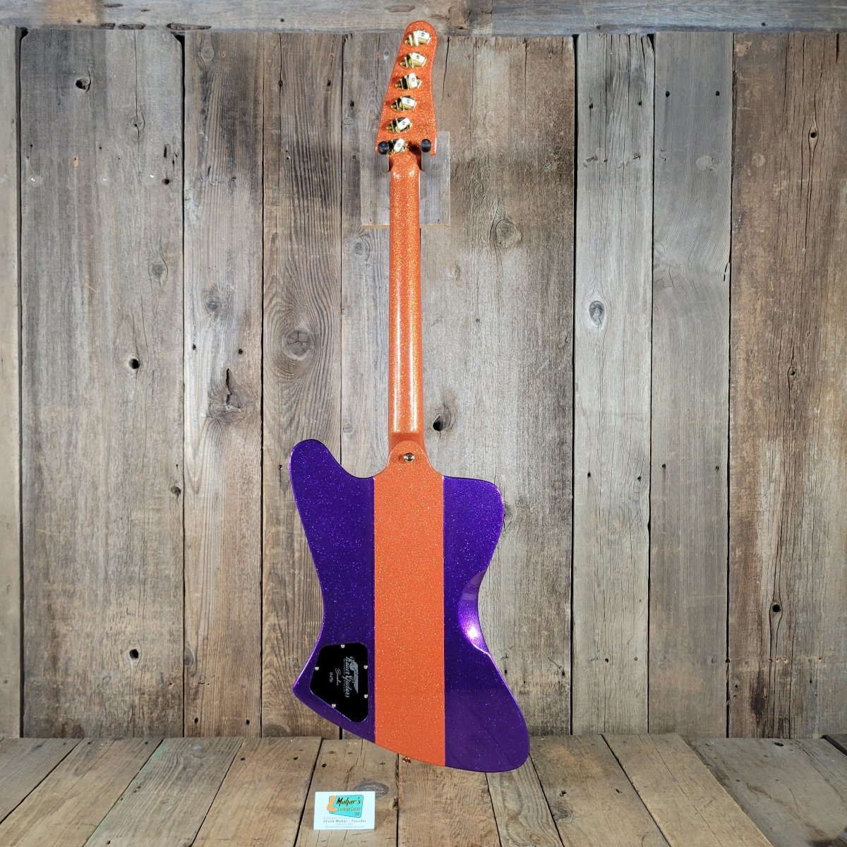 Kauer Banshee Custom Firebird Tangelo Purple Flake 3PU NM - Mahar's Vintage Guitars