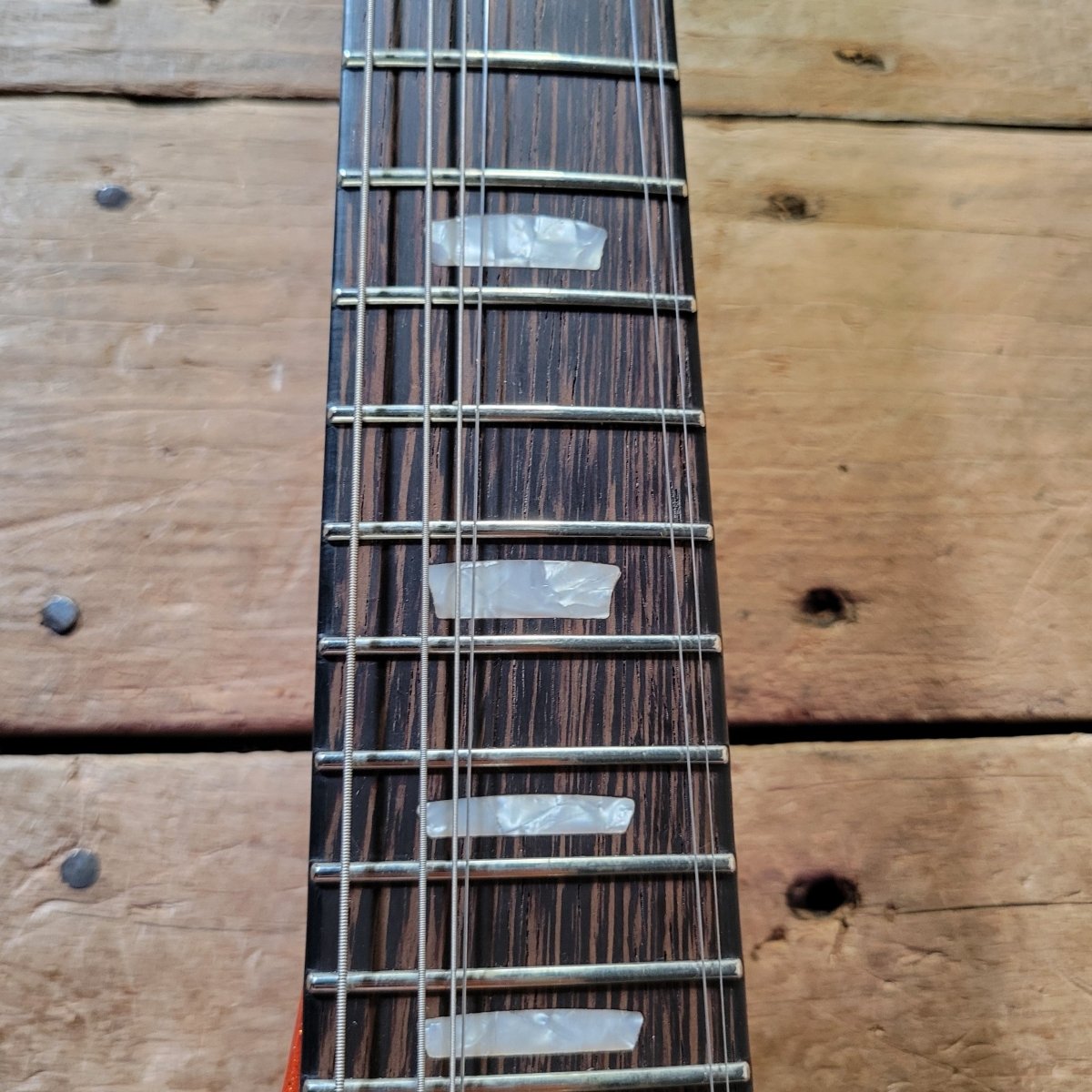 Kauer Banshee Custom Firebird Tangelo Purple Flake 3PU NM - Mahar's Vintage Guitars