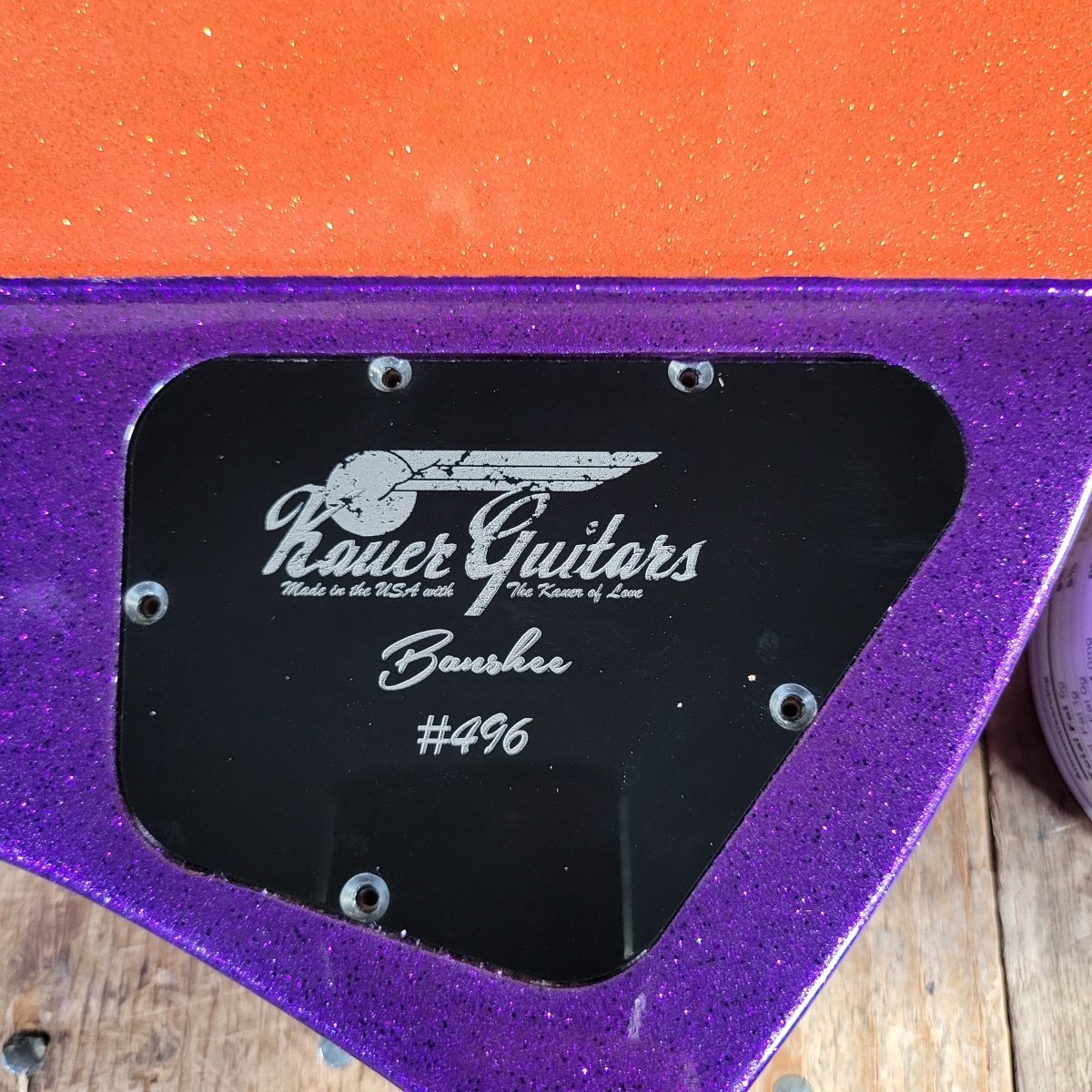 Kauer Banshee Custom Firebird Tangelo Purple Flake 3PU NM - Mahar's Vintage Guitars