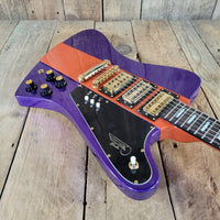 Kauer Banshee Custom Firebird Tangelo Purple Flake 3PU NM - Mahar's Vintage Guitars