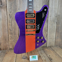 Kauer Banshee Custom Firebird Tangelo Purple Flake 3PU NM - Mahar's Vintage Guitars