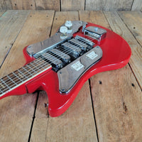 Kawai S-180 1964–1967 Red Like Teisco SS-4L Hound Dog Taylor Electric Guitar, No Case - Mahar's Vintage Guitars