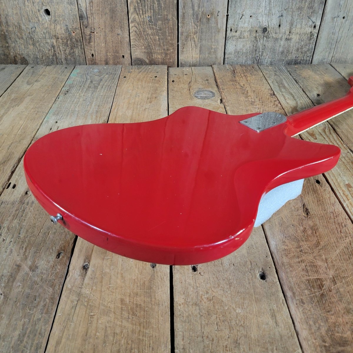 Kawai S-180 1964–1967 Red Like Teisco SS-4L Hound Dog Taylor Electric Guitar, No Case - Mahar's Vintage Guitars