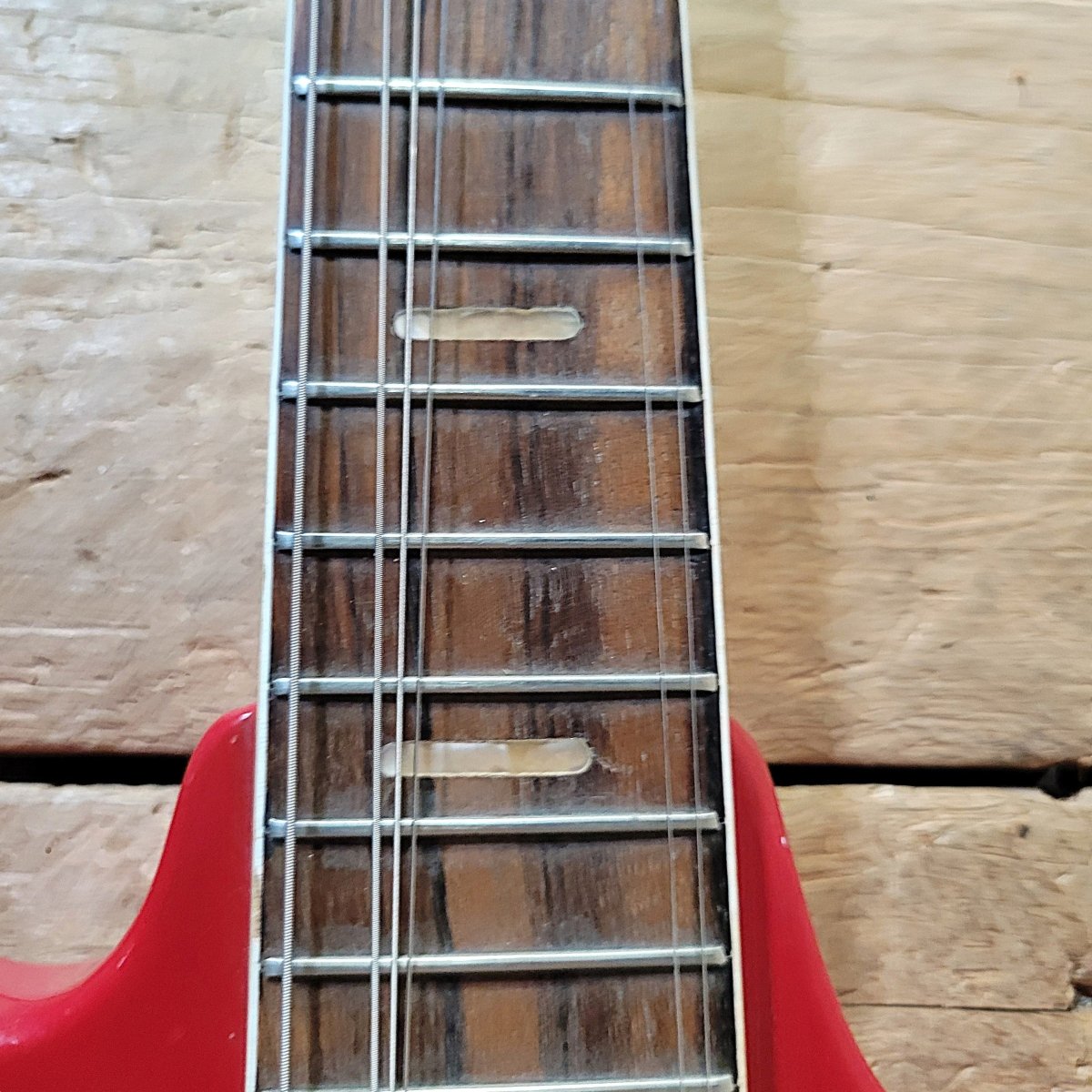 Kawai S-180 1964–1967 Red Like Teisco SS-4L Hound Dog Taylor Electric Guitar, No Case - Mahar's Vintage Guitars