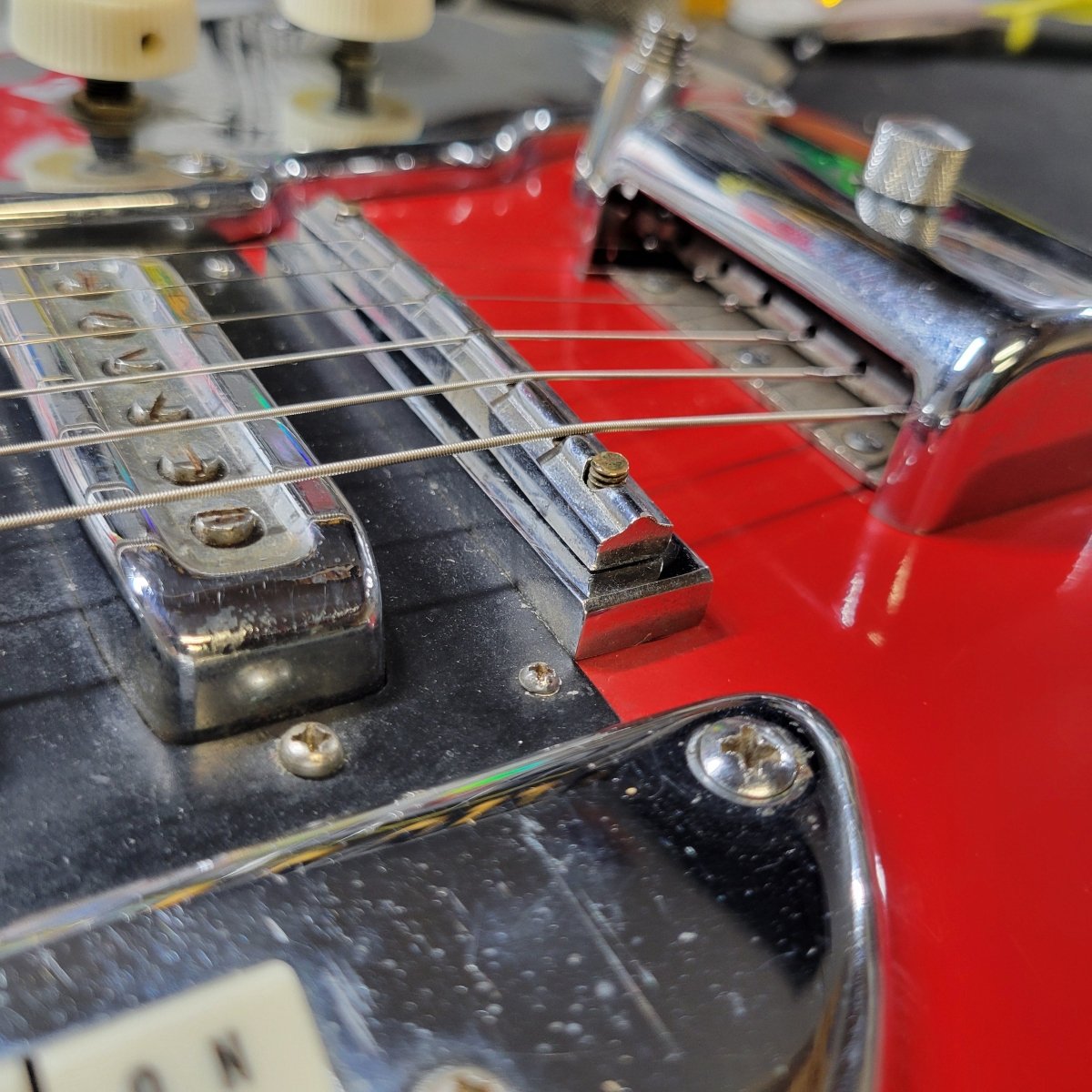 Kawai S-180 1964–1967 Red Like Teisco SS-4L Hound Dog Taylor Electric Guitar, No Case - Mahar's Vintage Guitars