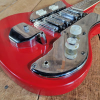 Kawai S-180 1964–1967 Red Like Teisco SS-4L Hound Dog Taylor Electric Guitar, No Case - Mahar's Vintage Guitars