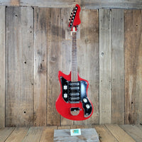Kawai S-180 1964–1967 Red Like Teisco SS-4L Hound Dog Taylor Electric Guitar, No Case - Mahar's Vintage Guitars