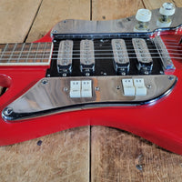 Kawai S-180 1964–1967 Red Like Teisco SS-4L Hound Dog Taylor Electric Guitar, No Case - Mahar's Vintage Guitars