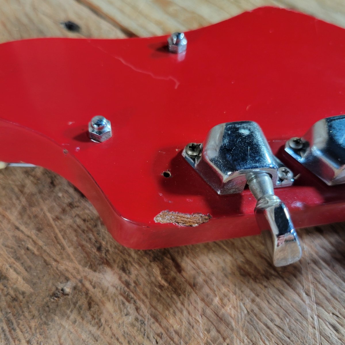 Kawai S-180 1964–1967 Red Like Teisco SS-4L Hound Dog Taylor Electric Guitar, No Case - Mahar's Vintage Guitars