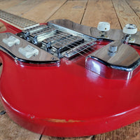 Kawai S-180 1964–1967 Red Like Teisco SS-4L Hound Dog Taylor Electric Guitar, No Case - Mahar's Vintage Guitars