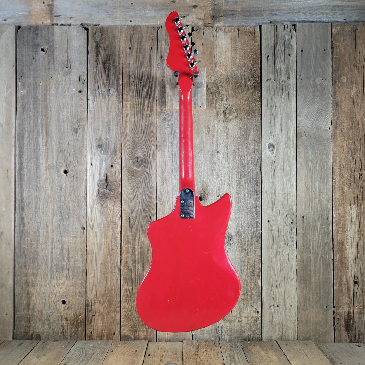 Kawai S-180 1964–1967 Red Like Teisco SS-4L Hound Dog Taylor Electric Guitar, No Case - Mahar's Vintage Guitars