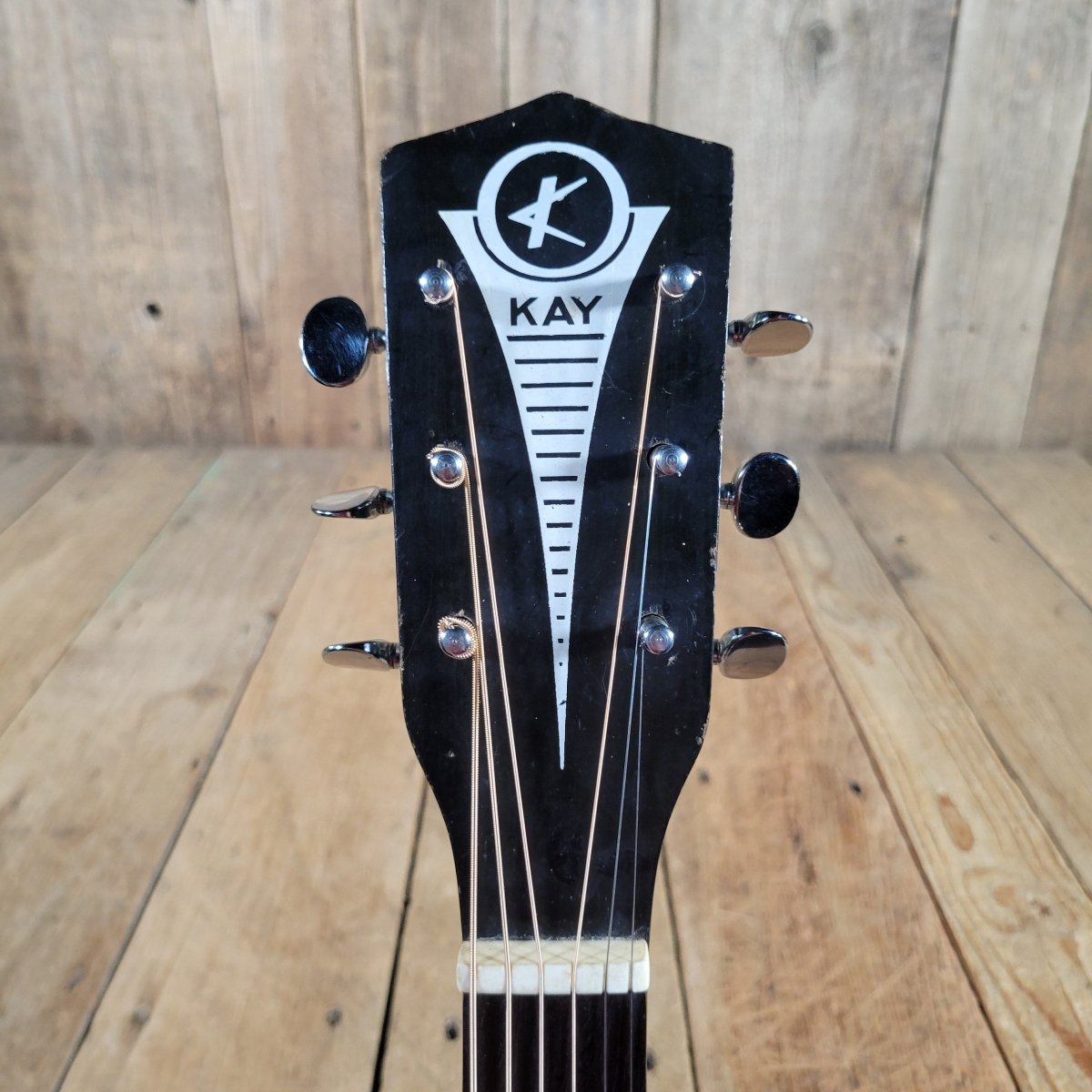 Kay 1950s Parlor Guitar Sunburst - Mahar's Vintage Guitars