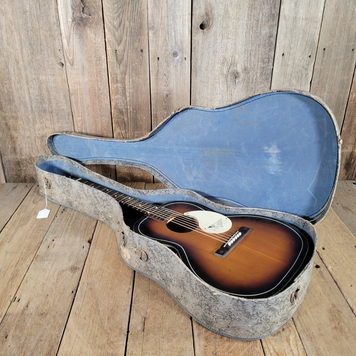 Kay 1950s Parlor Guitar Sunburst - Mahar's Vintage Guitars