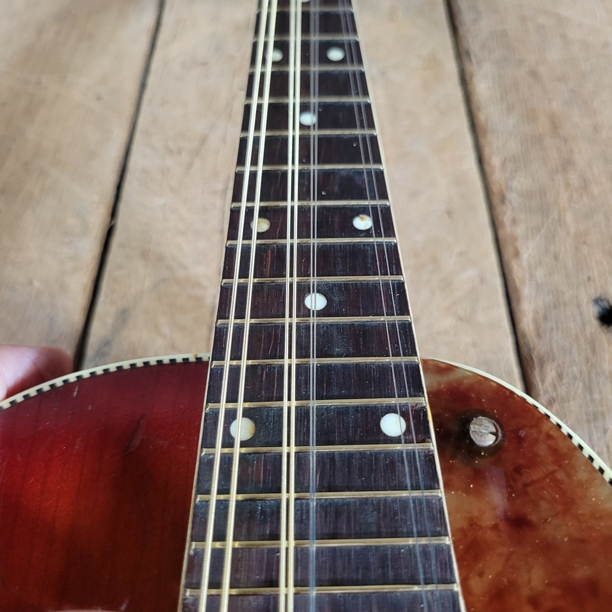 Kay 1950s Venetian Mandolin Sunburst w/ Geib Case Very Good - Mahar's Vintage Guitars