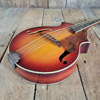Kay 1950s Venetian Mandolin Sunburst w/ Geib Case Very Good - Mahar's Vintage Guitars
