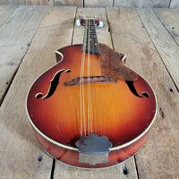 Kay 1950s Venetian Mandolin Sunburst w/ Geib Case Very Good - Mahar's Vintage Guitars