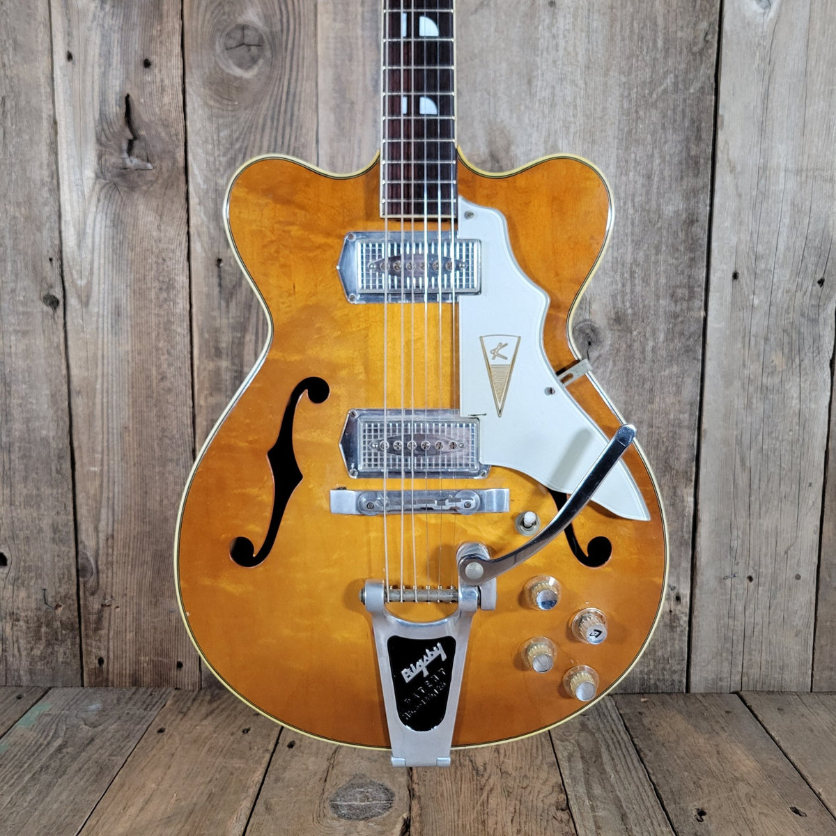 Kay 1960s Jazz II Model K775 – Vintage Hollowbody Electric Guitar with Kelvinator Headstock '61 - '66 - Mahar's Vintage Guitars