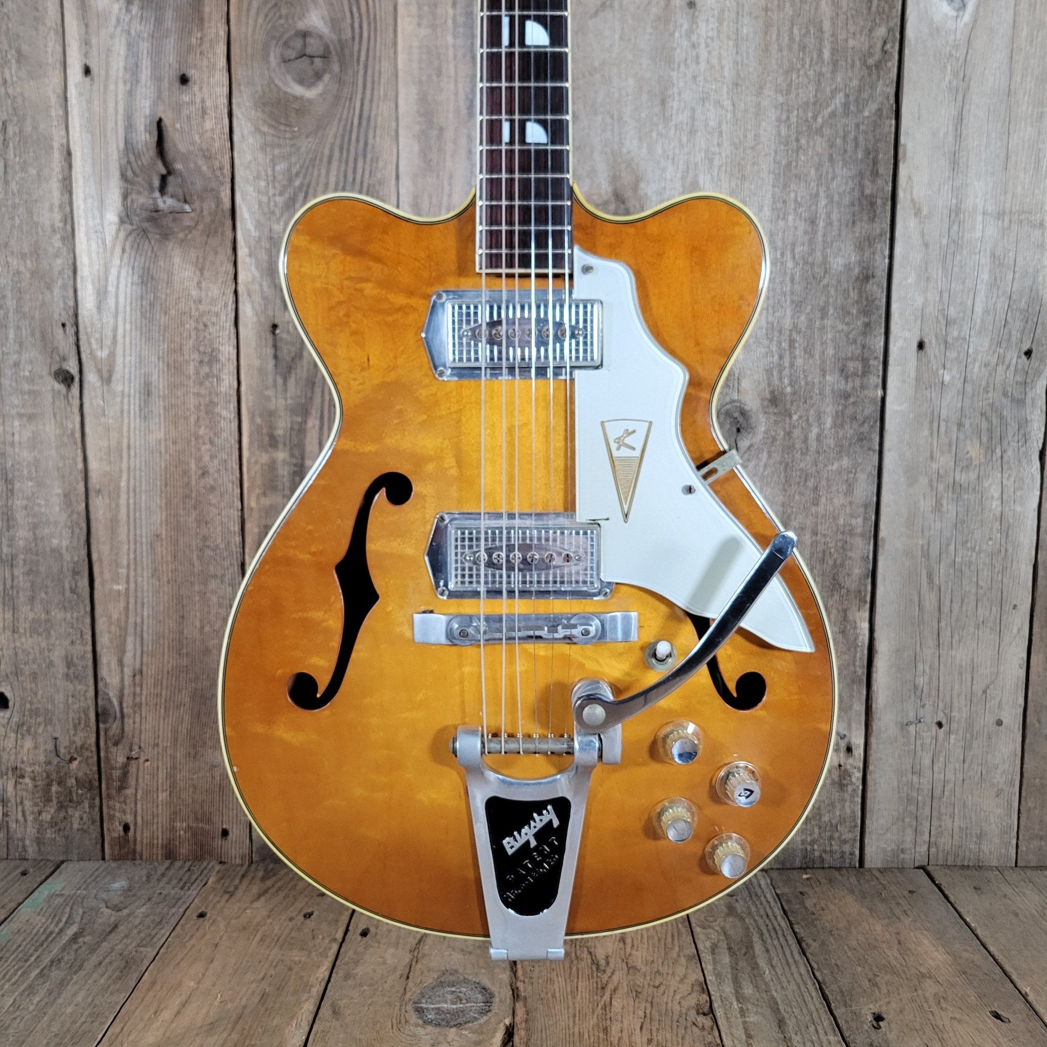 Kay 1960s Jazz II Model K775 – Vintage Hollowbody Electric Guitar with Kelvinator Headstock '61 - '66 - Mahar's Vintage Guitars
