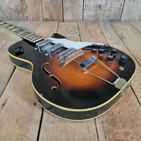 Kay 1960s Speed Demon P-3 Sunburst w/ Case - Mahar's Vintage Guitars