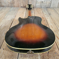Kay 1960s Speed Demon P-3 Sunburst w/ Case - Mahar's Vintage Guitars