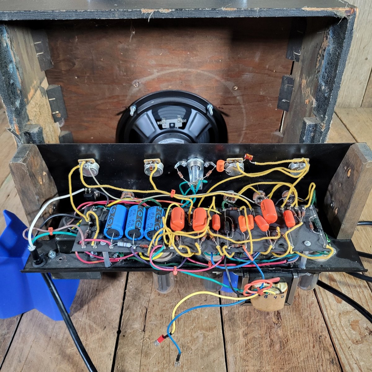 Kay K - 504 1960s Amplifier Cab With Mojotone Princeton Amp Kit Upgrade - Mahar's Vintage Guitars