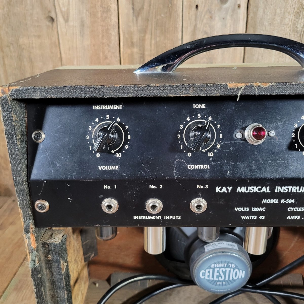 Kay K - 504 1960s Amplifier Cab With Mojotone Princeton Amp Kit Upgrade - Mahar's Vintage Guitars
