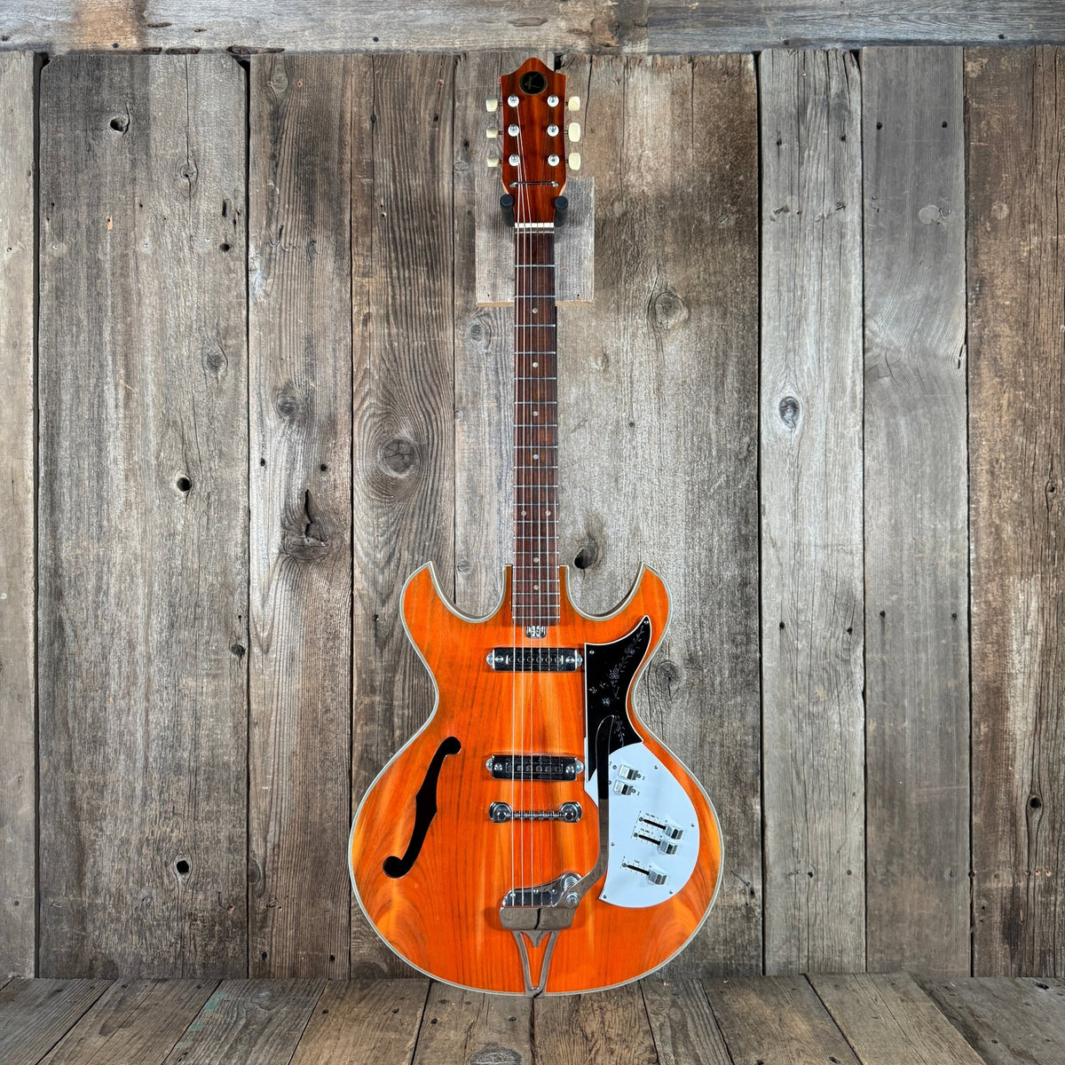 Kay KH - 90T "Wildwood" 1969? Orange - Mahar's Vintage Guitars