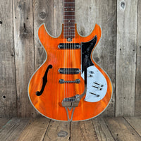 Kay KH - 90T "Wildwood" 1969? Orange - Mahar's Vintage Guitars