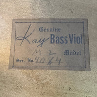 Kay M - 2 Army Model Upright Bass Fully Serviced 1939 - Mahar's Vintage Guitars