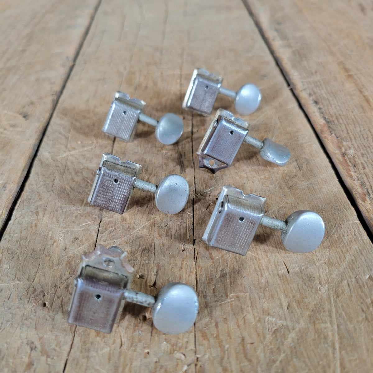 Kluson Single Line Tuning Machines Fender Telecaster Stratocaster 1958 - 1964 With Screws - Mahar's Vintage Guitars