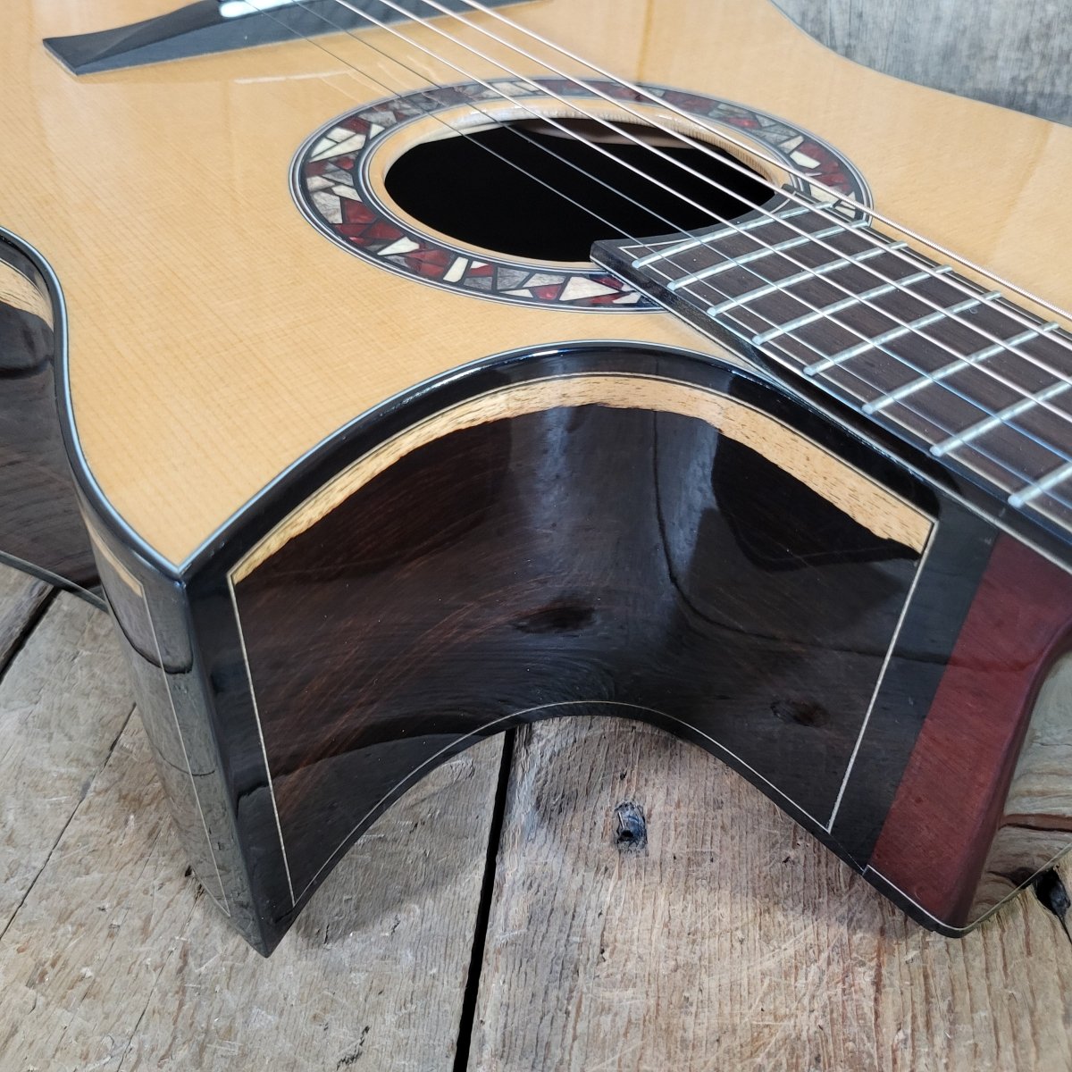 Kostal 2018 MDW Cutaway 127 Blackwood Natural Hoffee Case - Mahar's Vintage Guitars