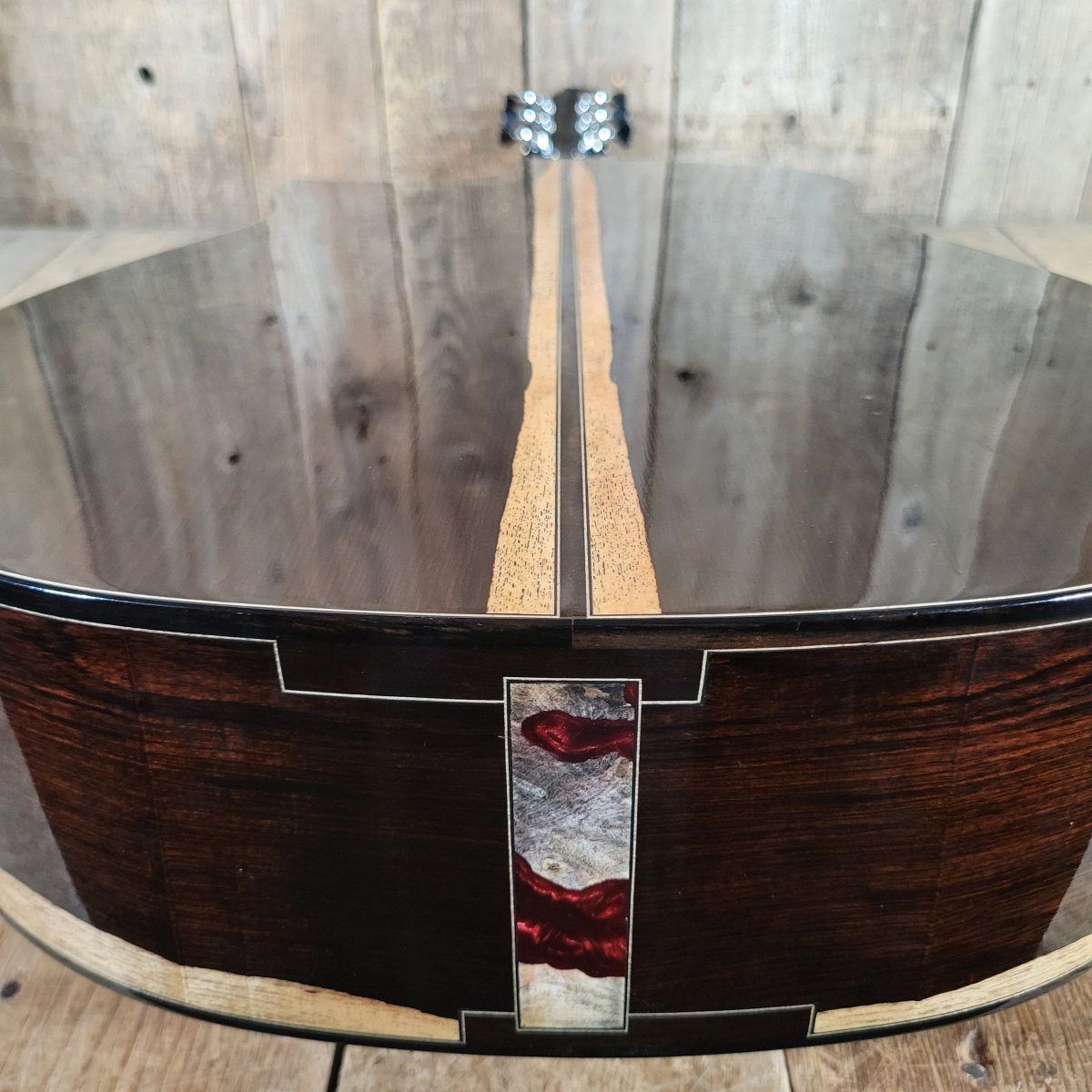 Kostal 2018 MDW Cutaway 127 Blackwood Natural Hoffee Case - Mahar's Vintage Guitars