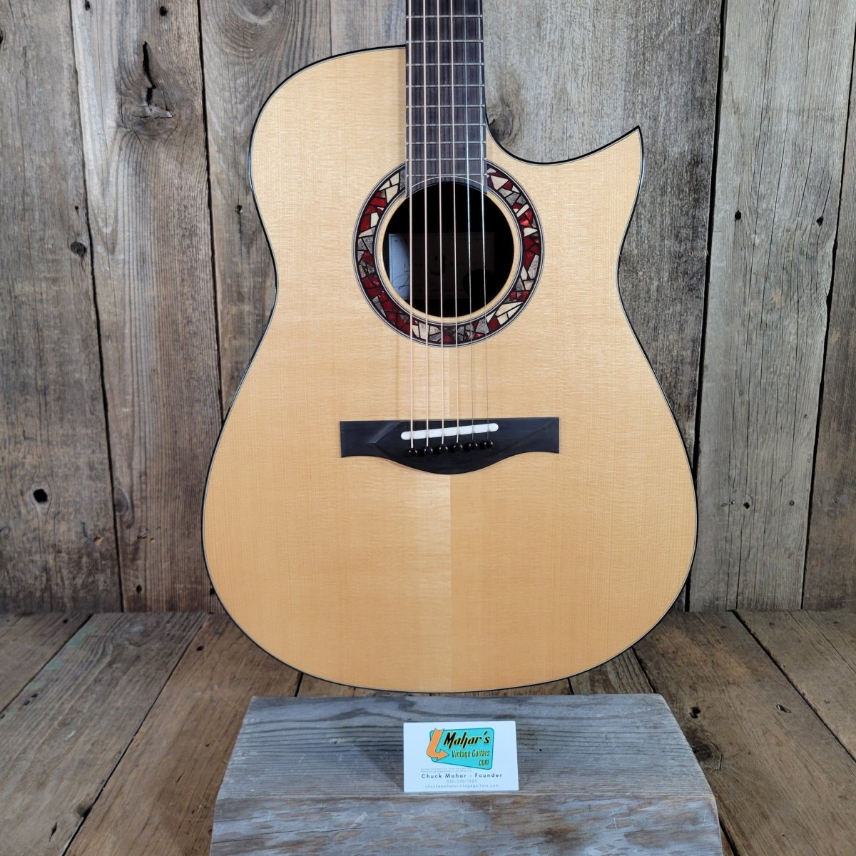 Kostal 2018 MDW Cutaway 127 Blackwood Natural Hoffee Case - Mahar's Vintage Guitars