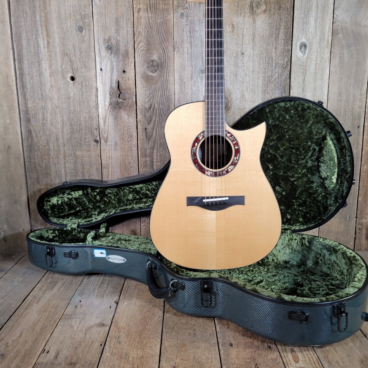 Kostal 2018 MDW Cutaway 127 Blackwood Natural Hoffee Case - Mahar's Vintage Guitars
