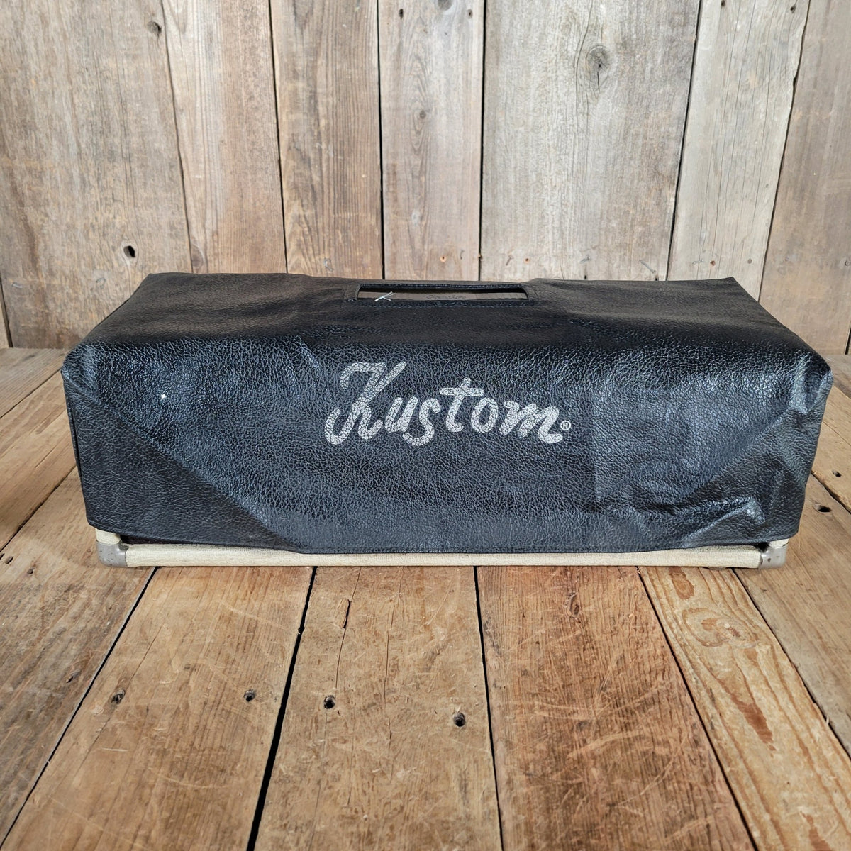 Kustom Logo Amp Head Cover 1960s 1970s - Mahar's Vintage Guitars