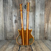 Lane Moller Custom Double Neck 6 and 12 string Felony provenance 1980 Natural - Mahar's Vintage Guitars