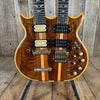 Lane Moller Custom Double Neck 6 and 12 string Felony provenance 1980 Natural - Mahar's Vintage Guitars