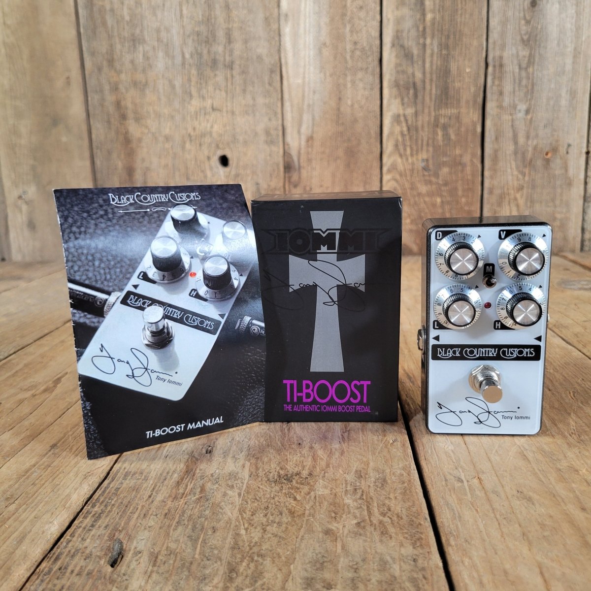 Laney TI-BOOST Black Country Customs Tony Iommi in box, Near Mint - Mahar's Vintage Guitars
