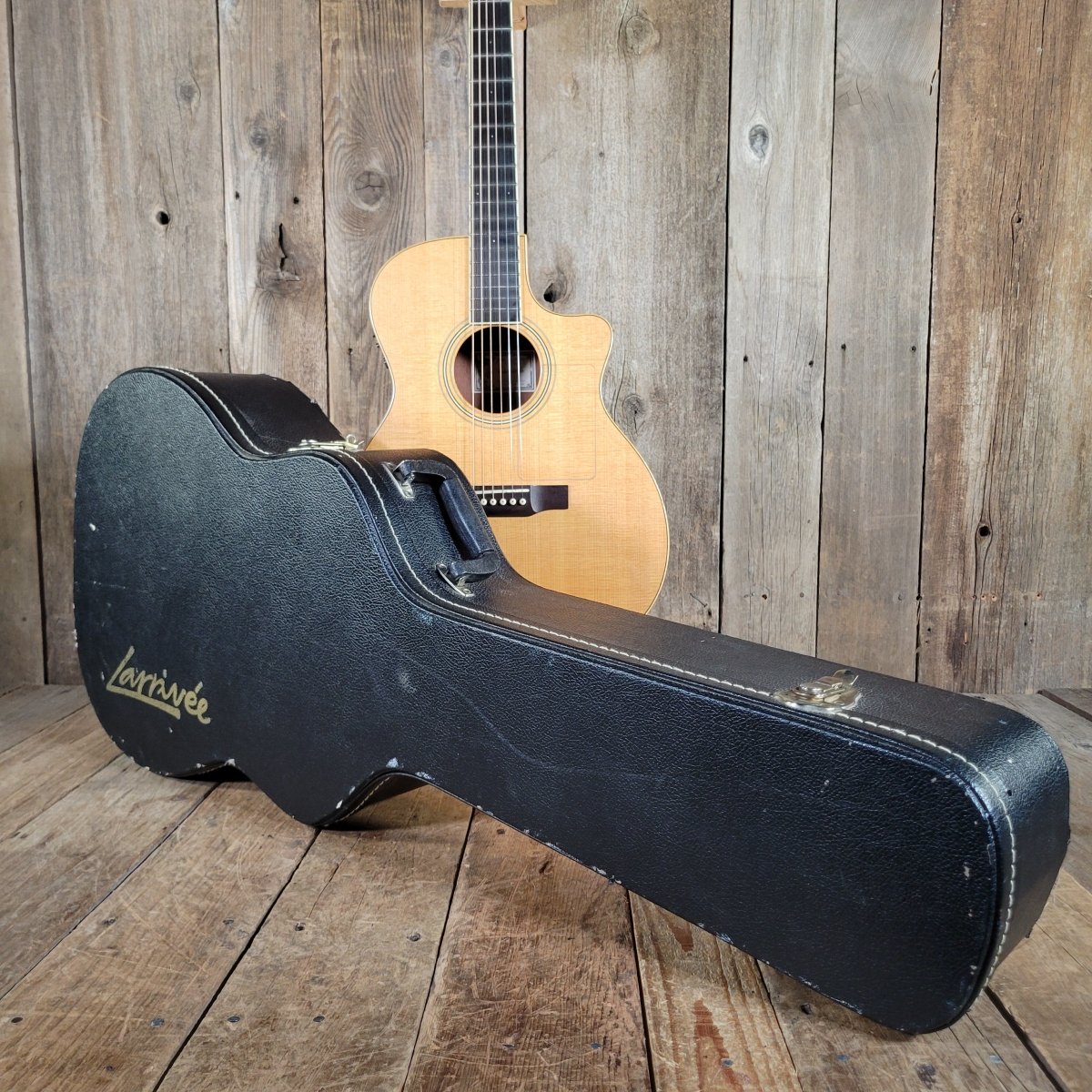 Larrivee OMV - 03 Mahogany 2004 w/ Pickup & Hard Case - Mahar's Vintage Guitars