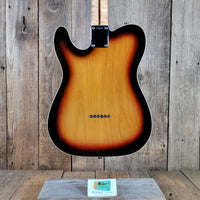 Logan Tele Custom (Esquire) Sunburst Figured Maple Neck Double Bound w/Tweed Hard Case, Excellent - Mahar's Vintage Guitars