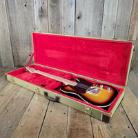 Logan Tele Custom (Esquire) Sunburst Figured Maple Neck Double Bound w/Tweed Hard Case, Excellent - Mahar's Vintage Guitars