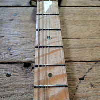 Logan Tele Custom (Esquire) Sunburst Figured Maple Neck Double Bound w/Tweed Hard Case, Excellent - Mahar's Vintage Guitars