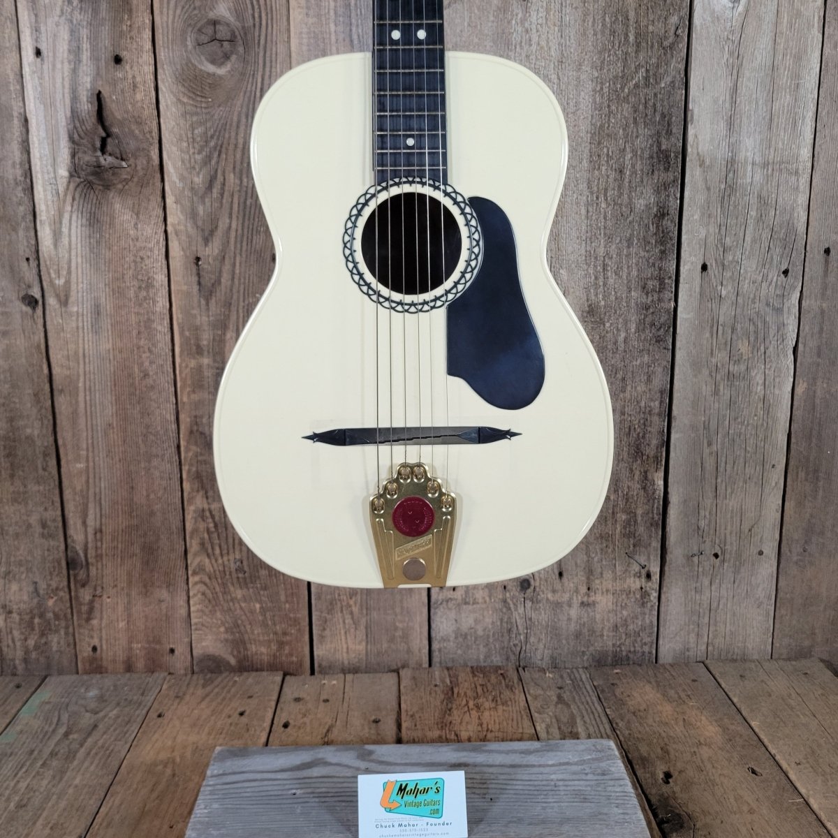 Maccaferri Islander G16 Guitar 1950s — No Cracks, Orig Box - Mahar's Vintage Guitars