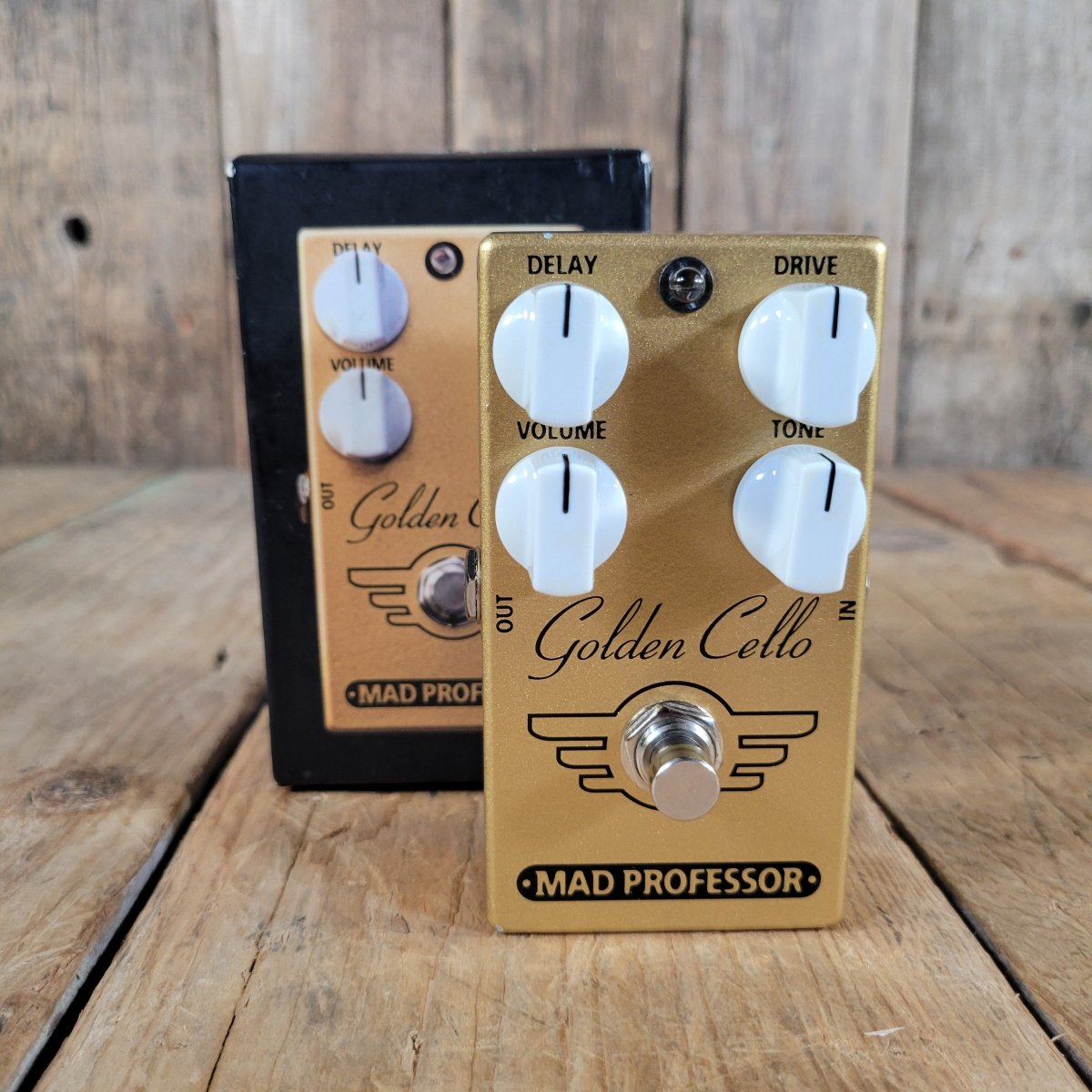 Mad Professor Golden Cello Overdrive Delay Pedal w/ Box and Manual, Excellent - Mahar's Vintage Guitars