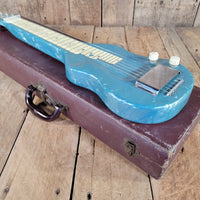 Magnatone 1951 Blue Pearloid MOTS Lap Steel w/ Case - Mahar's Vintage Guitars