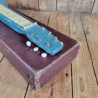 Magnatone 1951 Blue Pearloid MOTS Lap Steel w/ Case - Mahar's Vintage Guitars