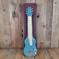 Magnatone 1951 Blue Pearloid MOTS Lap Steel w/ Case - Mahar's Vintage Guitars