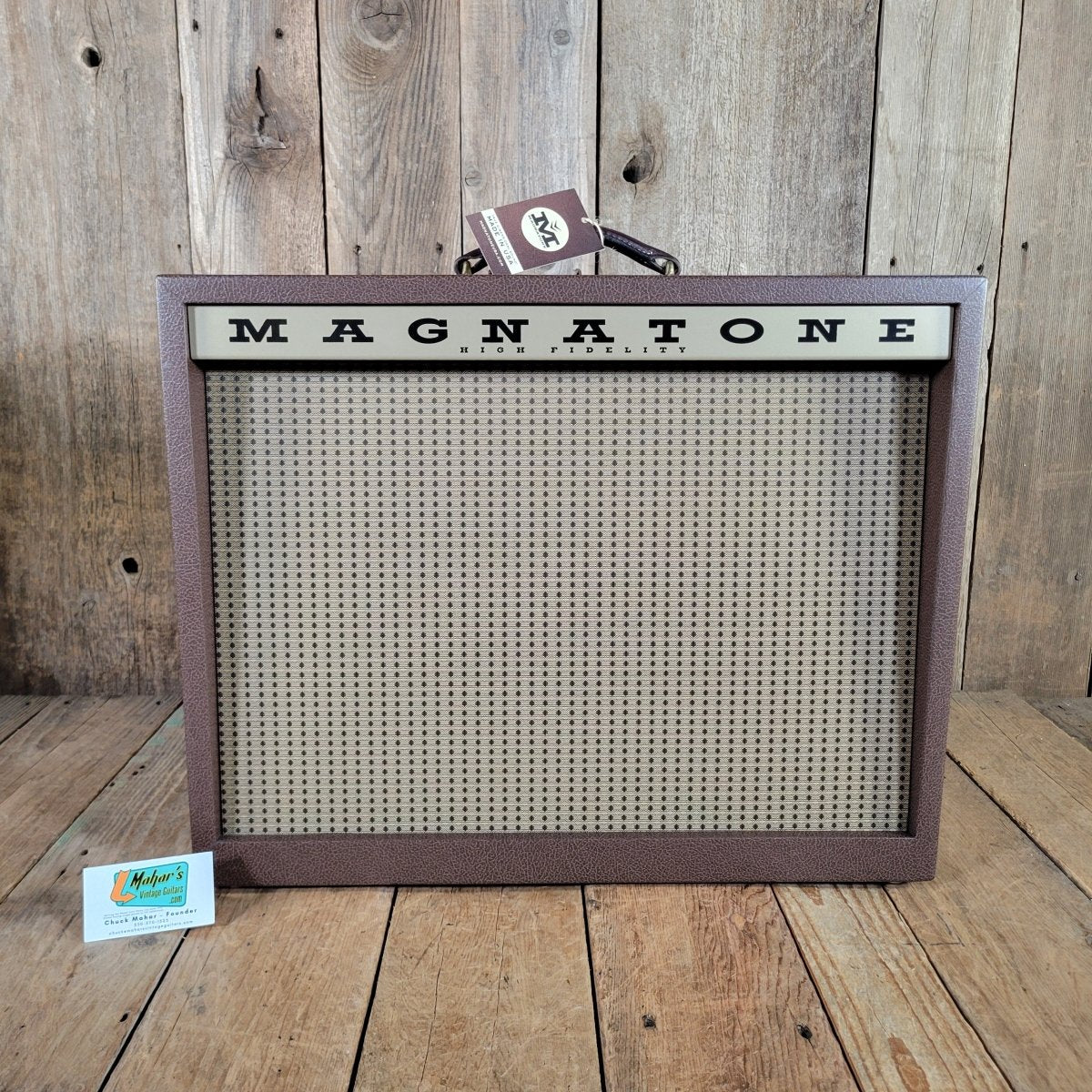 Magnatone 2020 Varsity Reverb 1x12 Combo Brown Near Mint - Mahar's Vintage Guitars